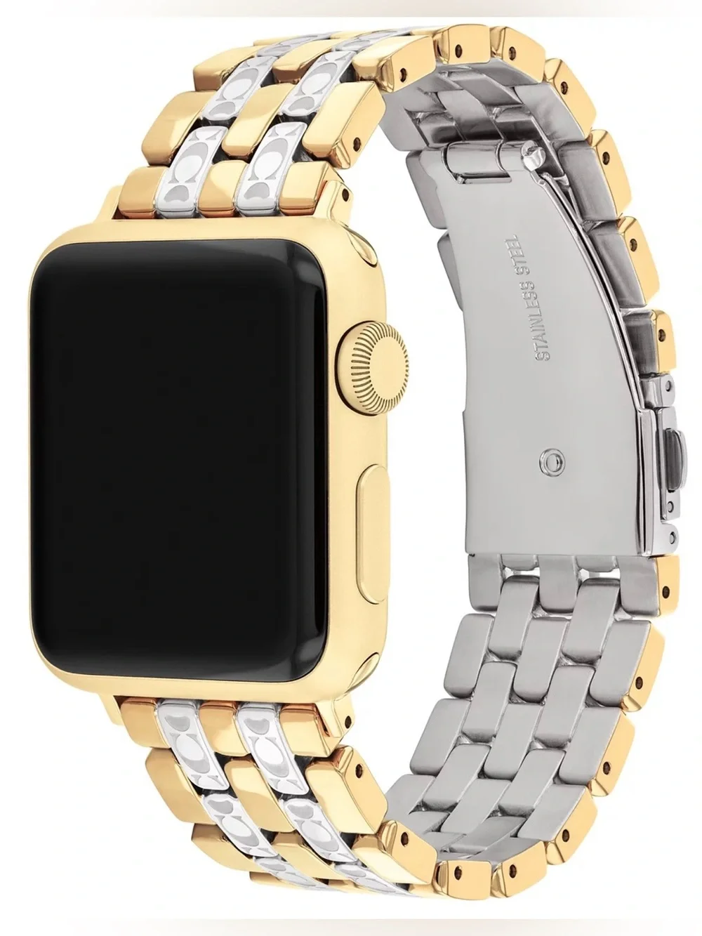 Coach Women's Two Tone Stainless Steel Apple Strap 38/40/41mm